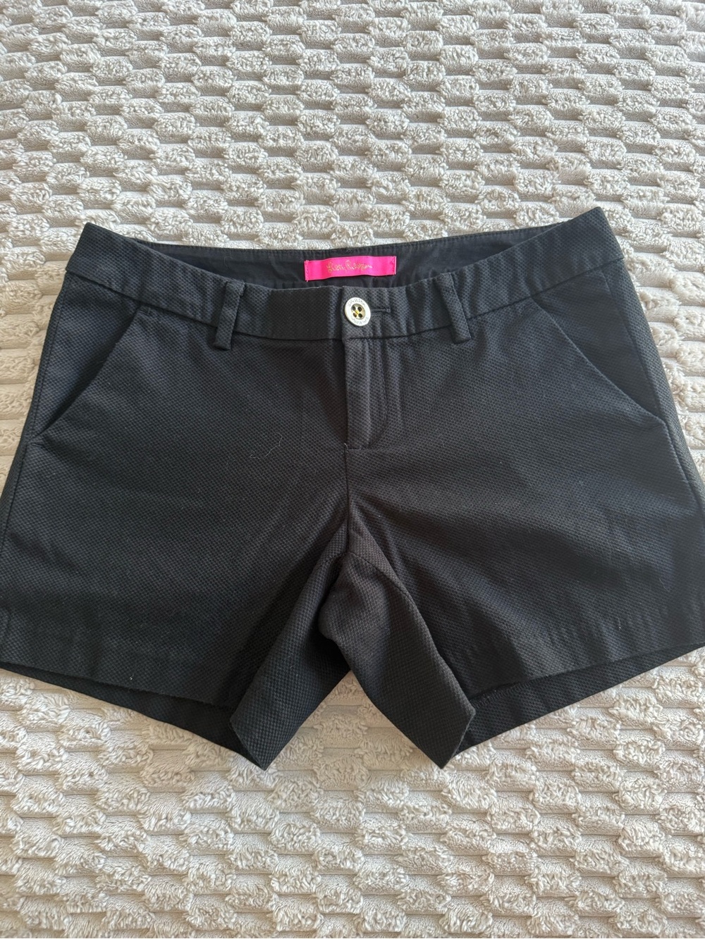Lilly Pulitzer Black Textured Women’s Shorts